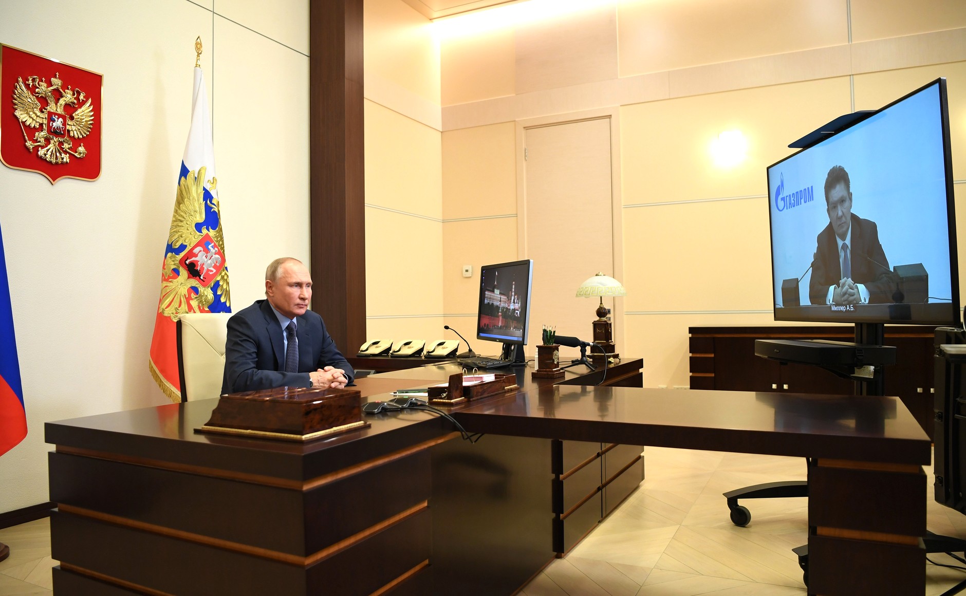 Владимир Путин и Алексей Миллер. Фото kremlin.ru